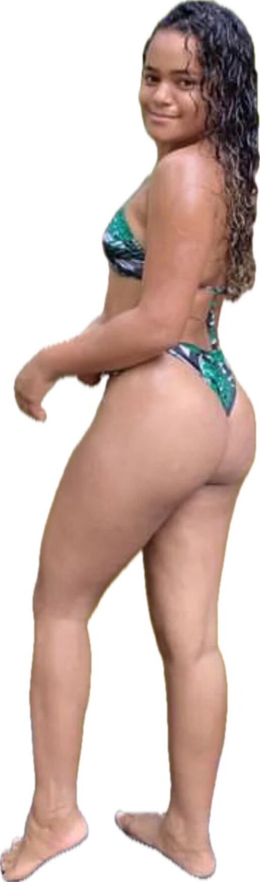 Latina süße große Butt -Aufkleber