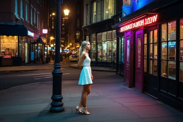 Mujeres jóvenes en una ciudad sin baños públicos