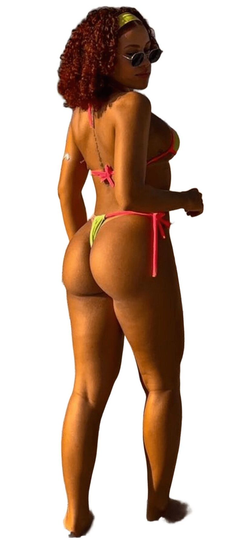 Latina süße große Butt -Aufkleber