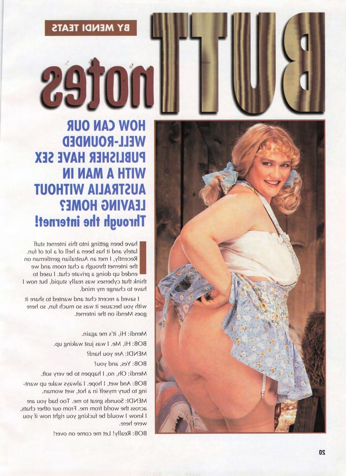 Big Butt Magazine de outubro