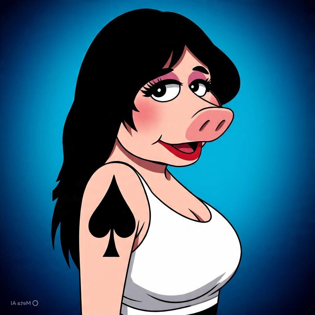 Miss Piggy (con temas mariquitas)