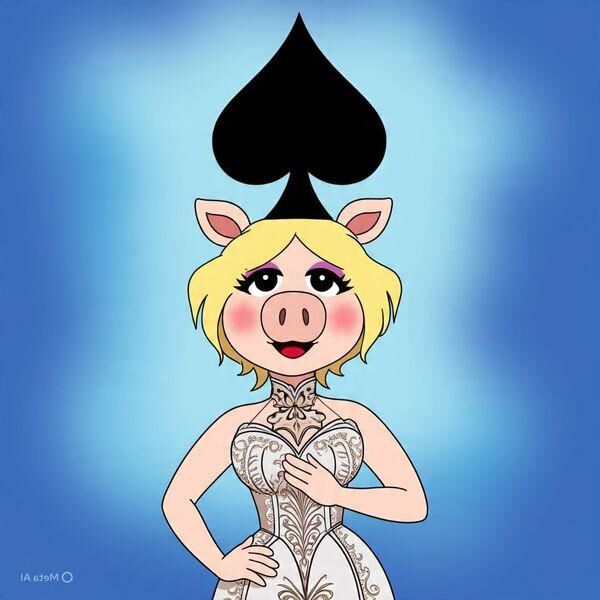 Miss Piggy (con temas mariquitas)