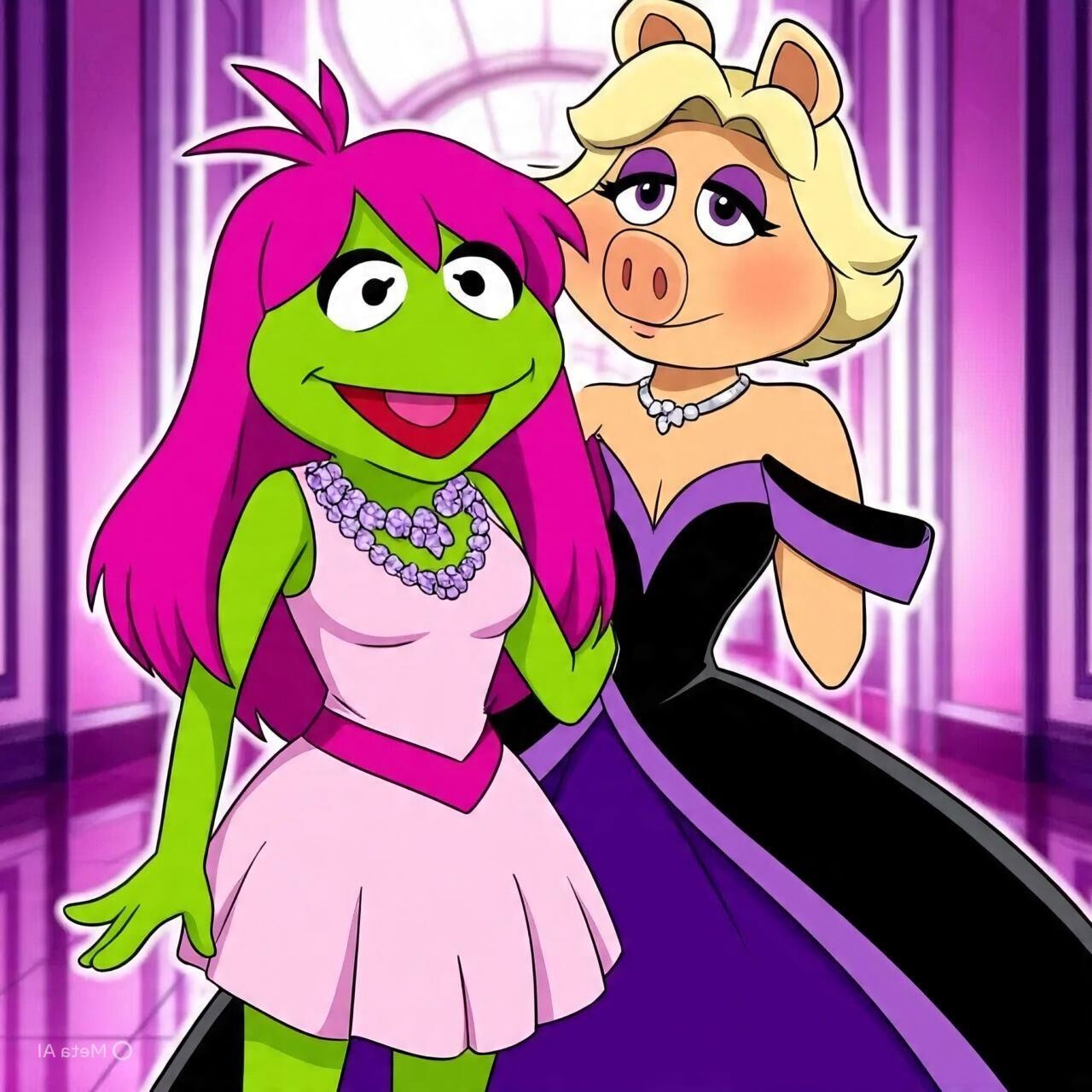 Miss Piggy (con temas mariquitas)