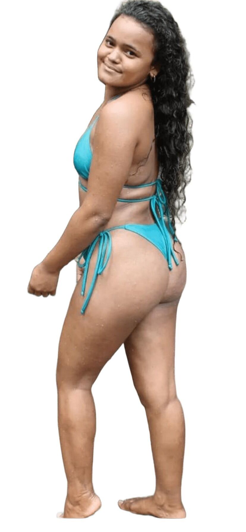 Latina süße große Butt -Aufkleber