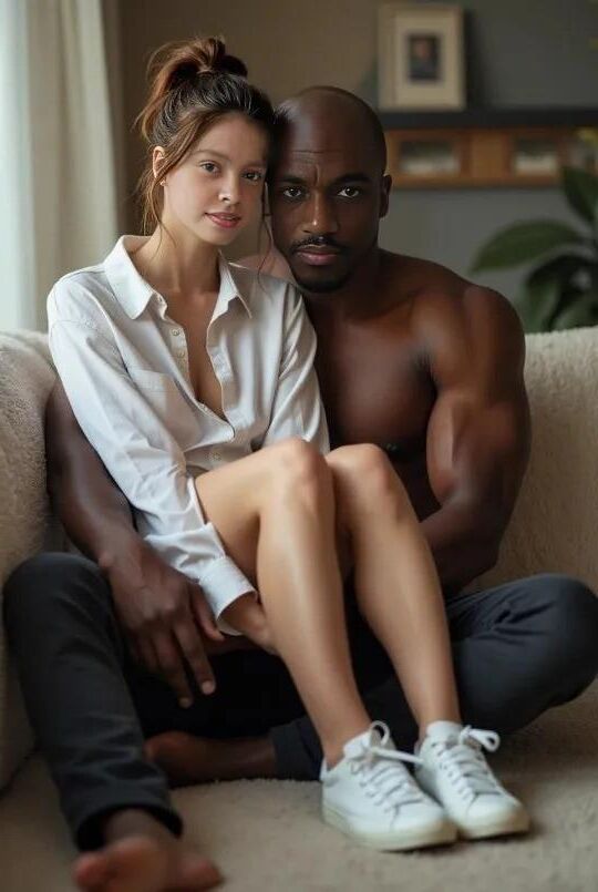 Nadou e mamãe interracial