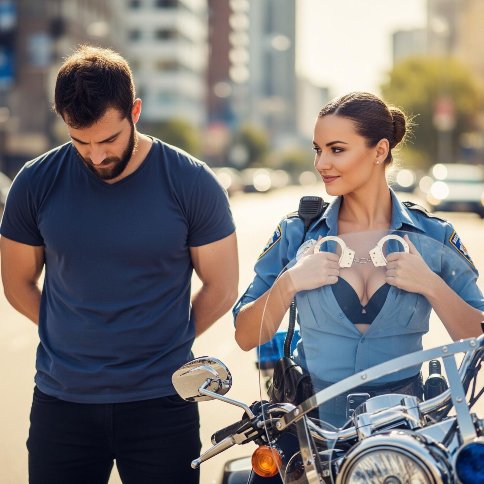 Policiais de motocicleta dos EUA
