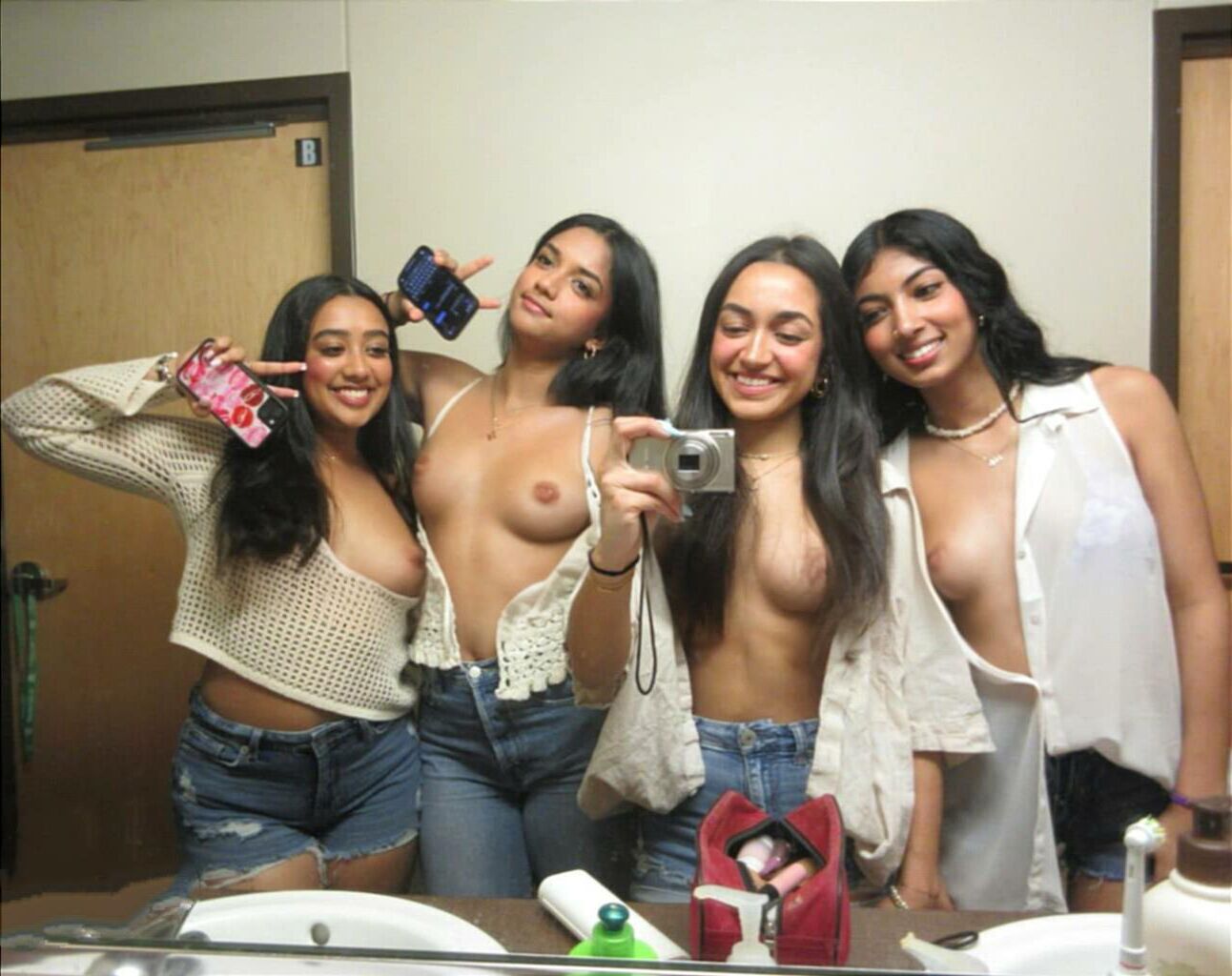 Topless in Denim