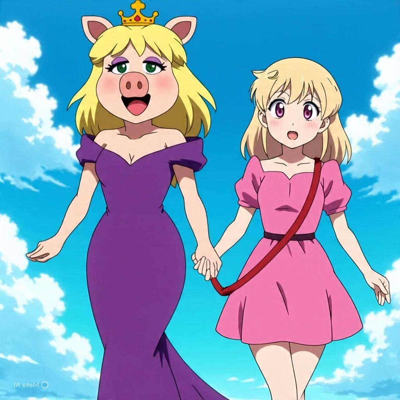Miss Piggy (con temas mariquitas)