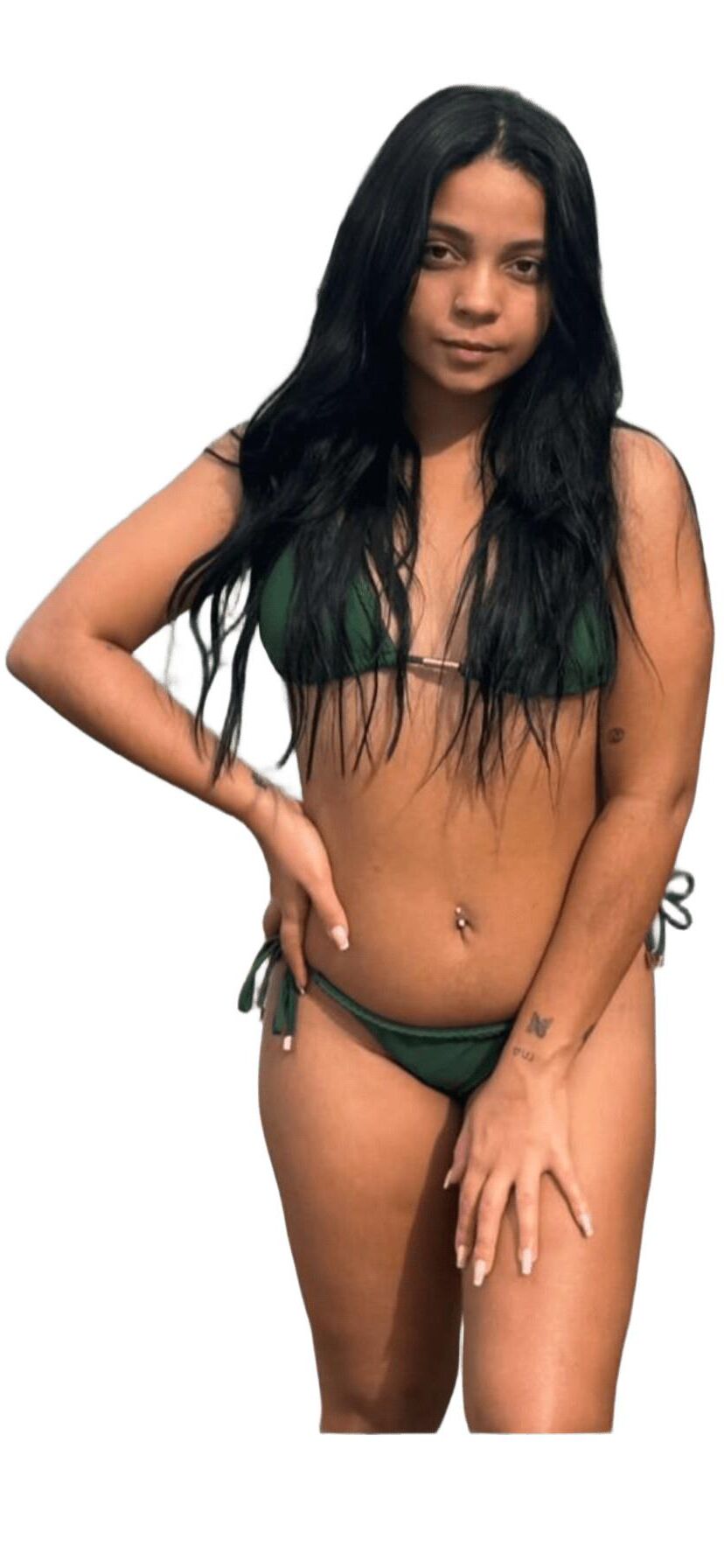 Latina süße große Butt -Aufkleber