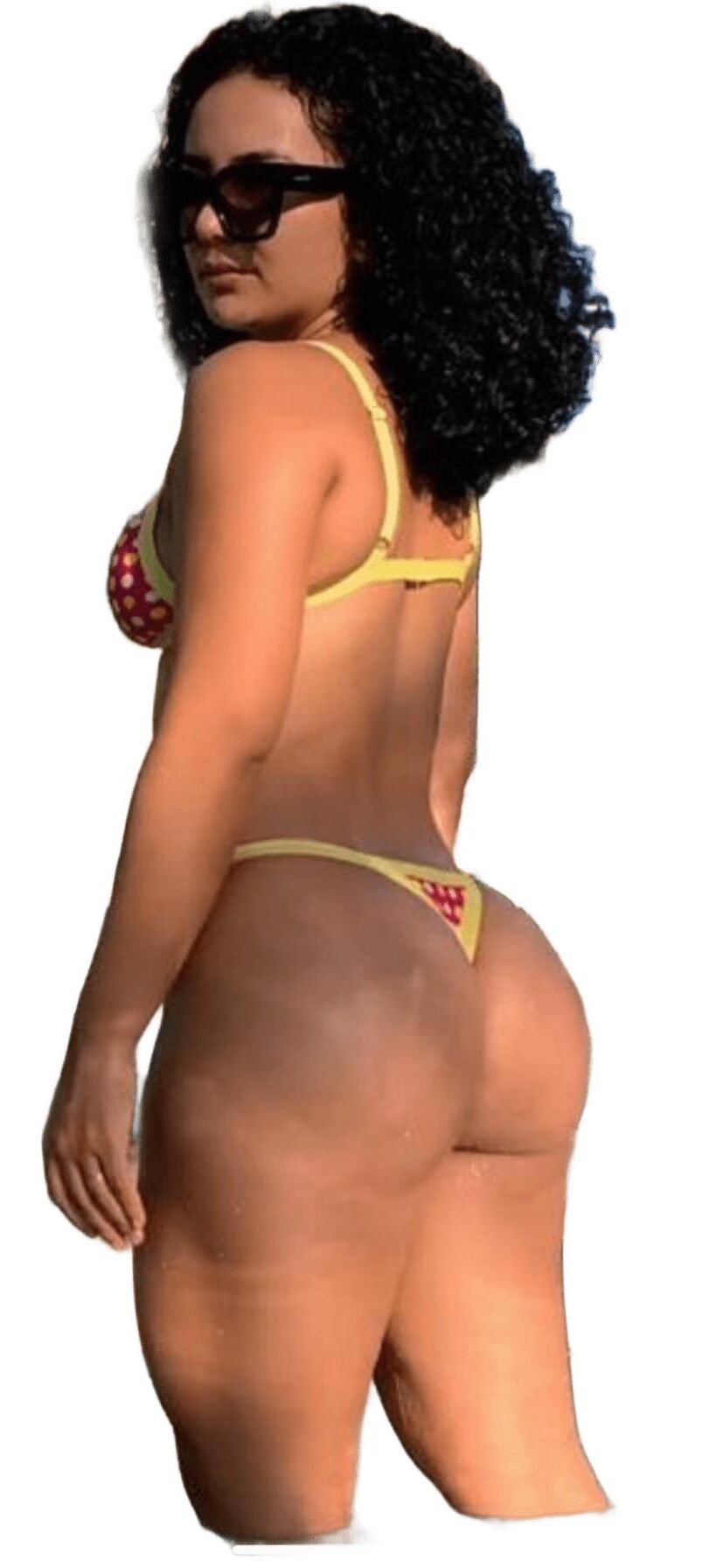 Latina süße große Butt -Aufkleber