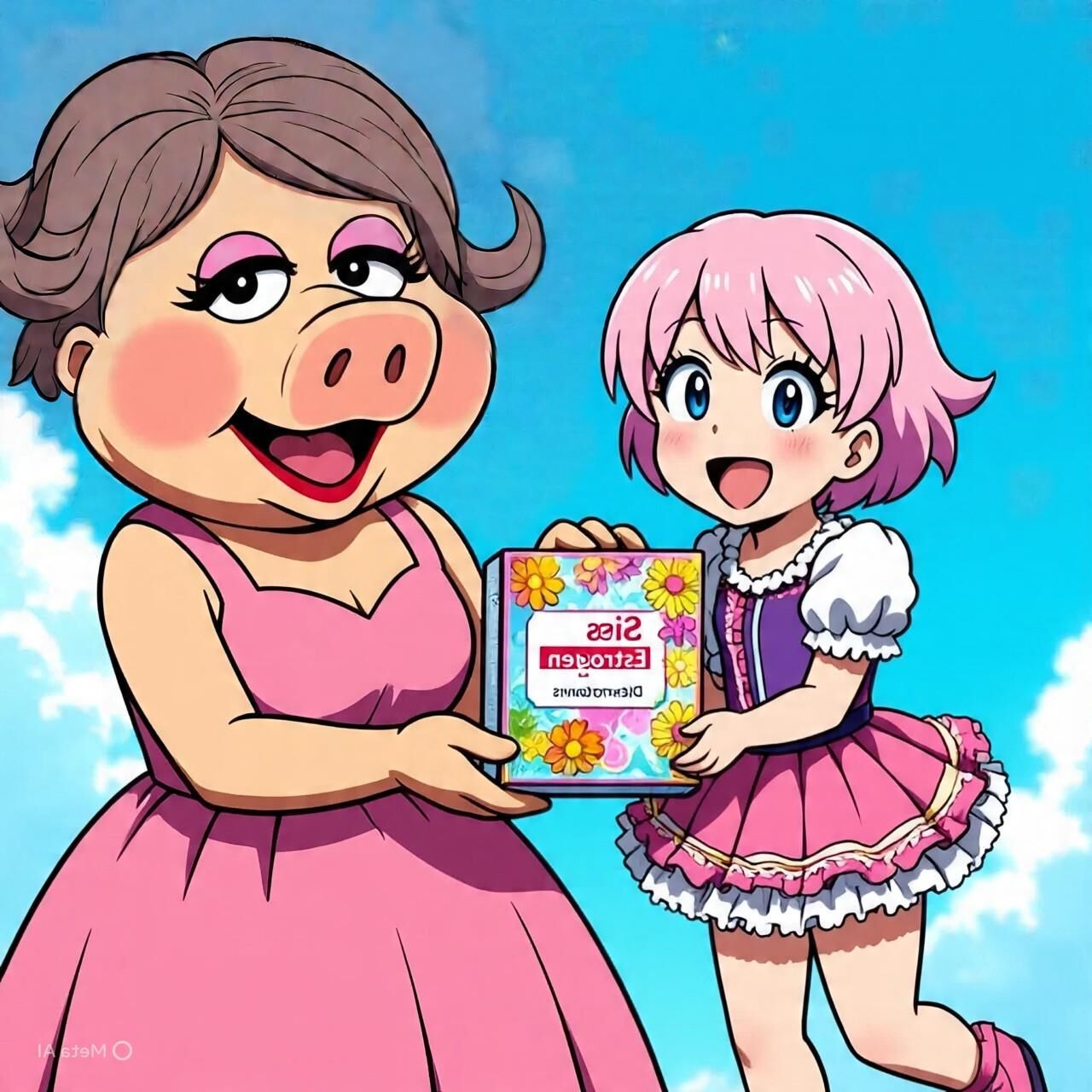 Miss Piggy (con temas mariquitas)