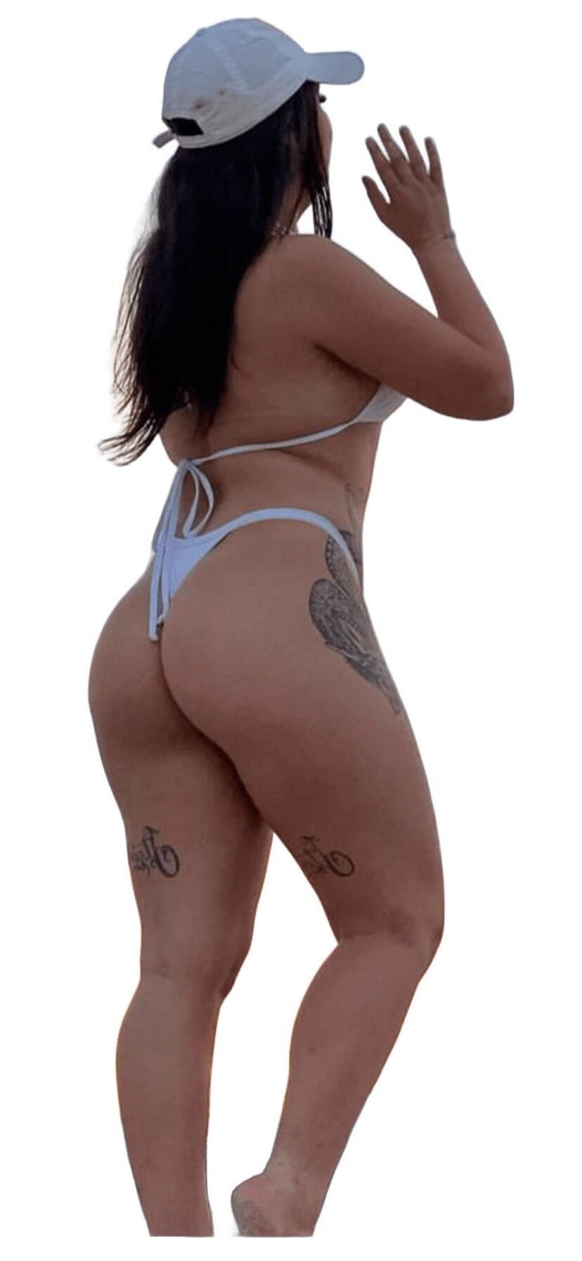 Latina süße große Butt -Aufkleber