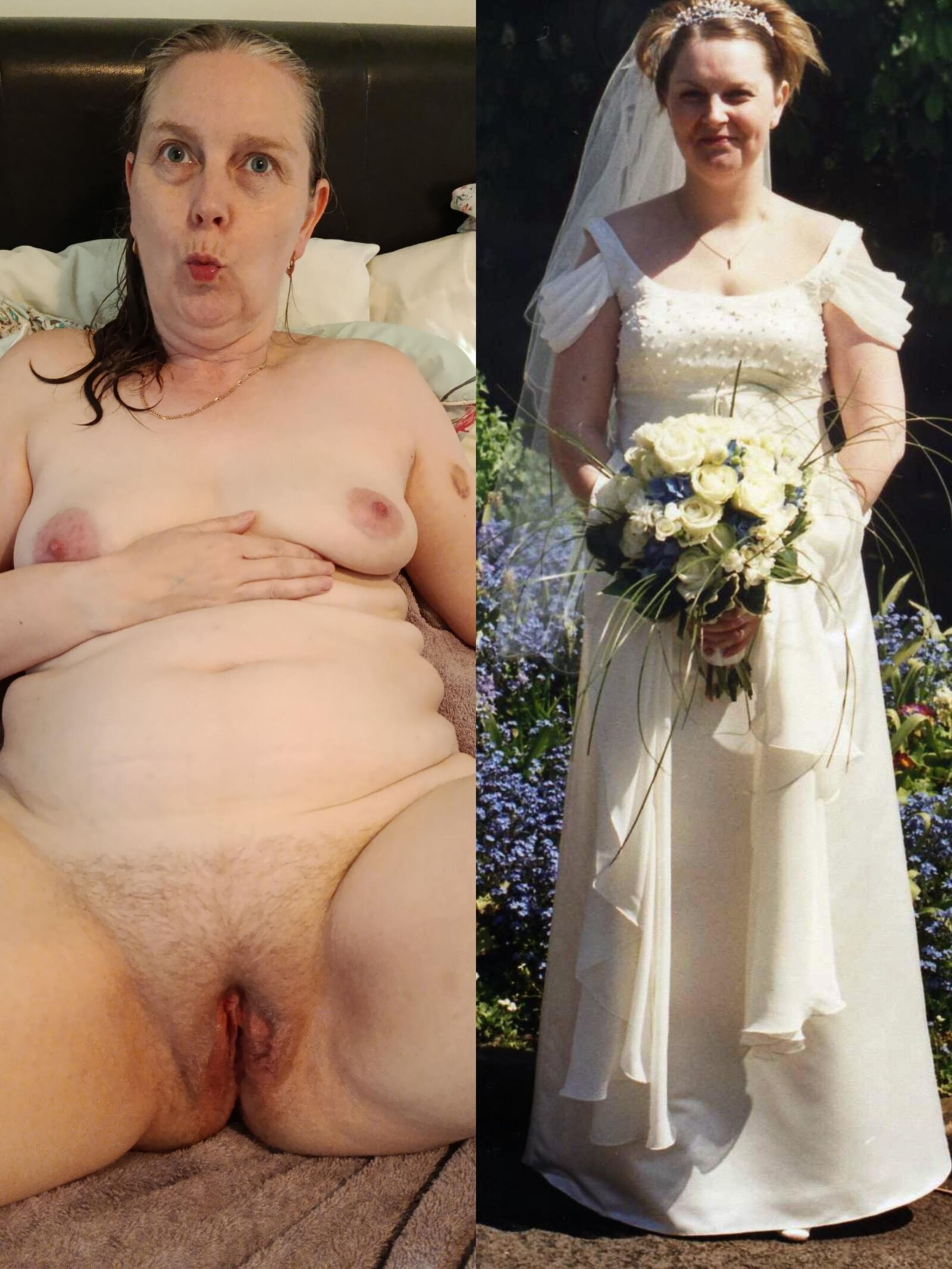 Modelo ganador de Fran Bronze con una puta de escoria casada expuesta.