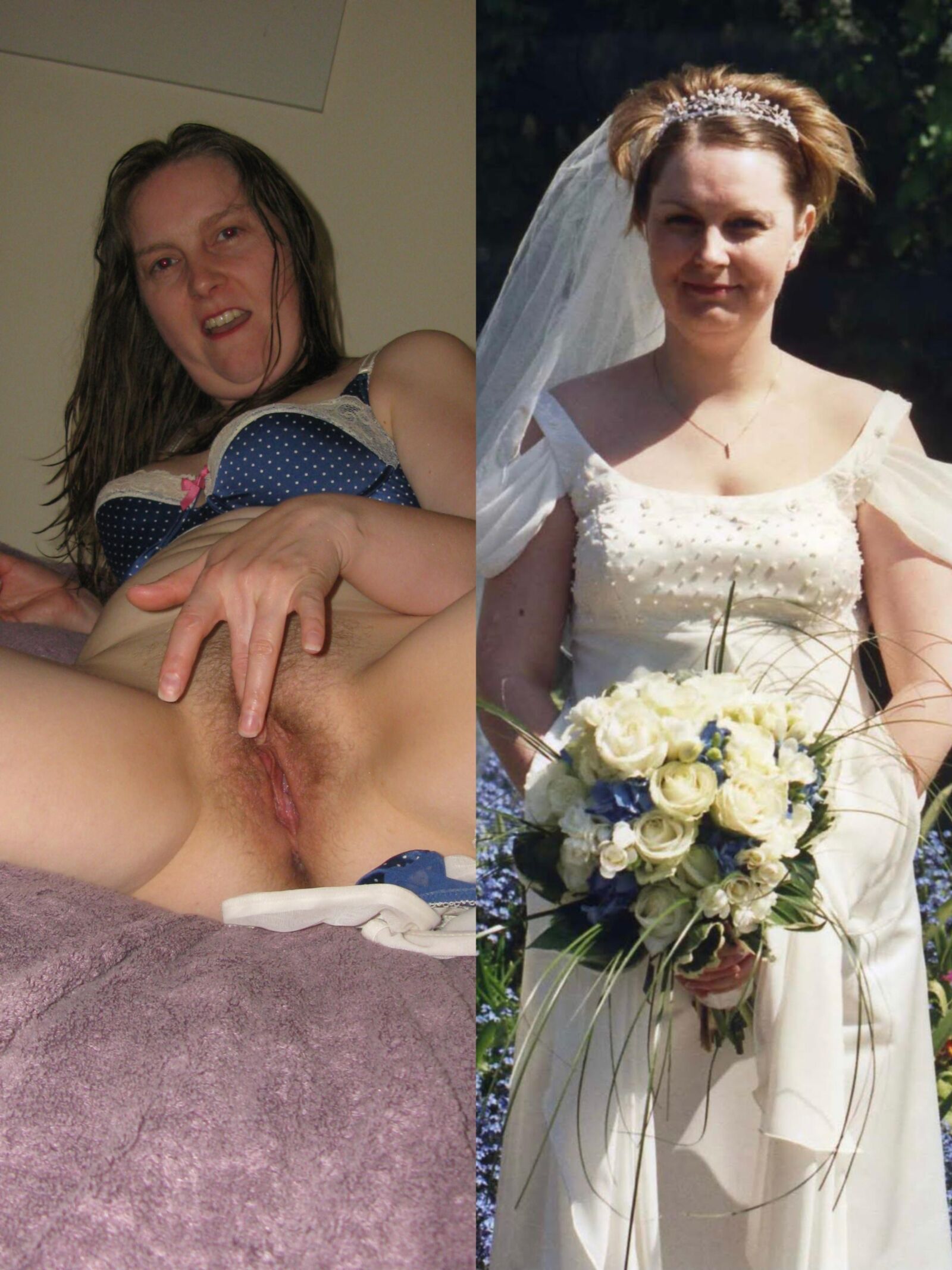 Modelo ganador de Fran Bronze con una puta de escoria casada expuesta.