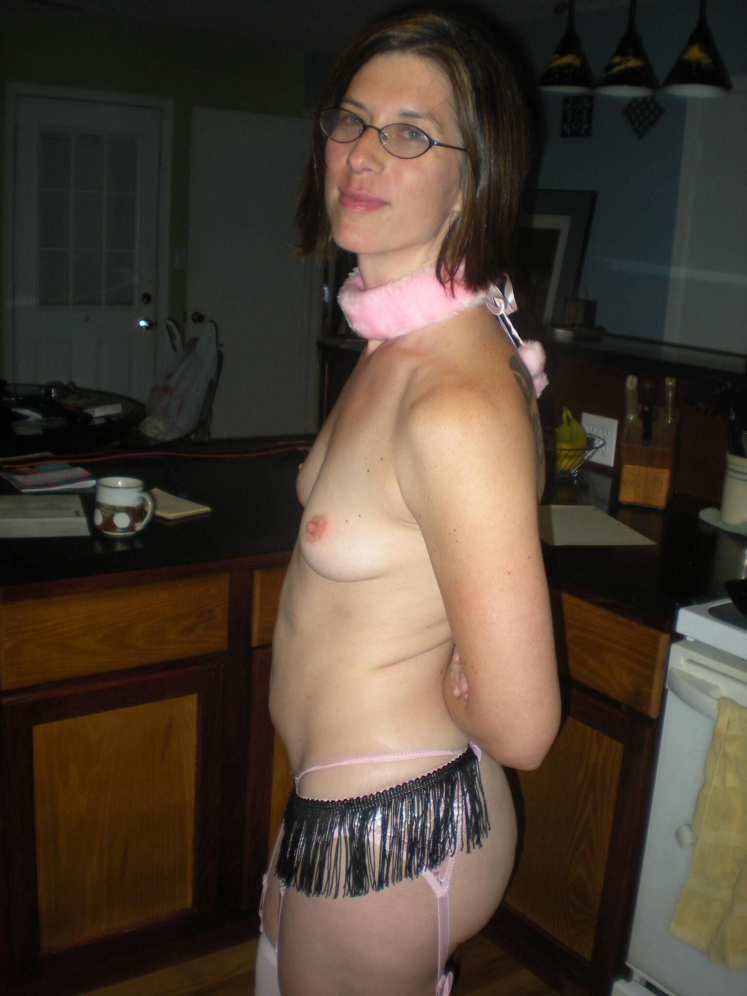 esposa de lencería rosa