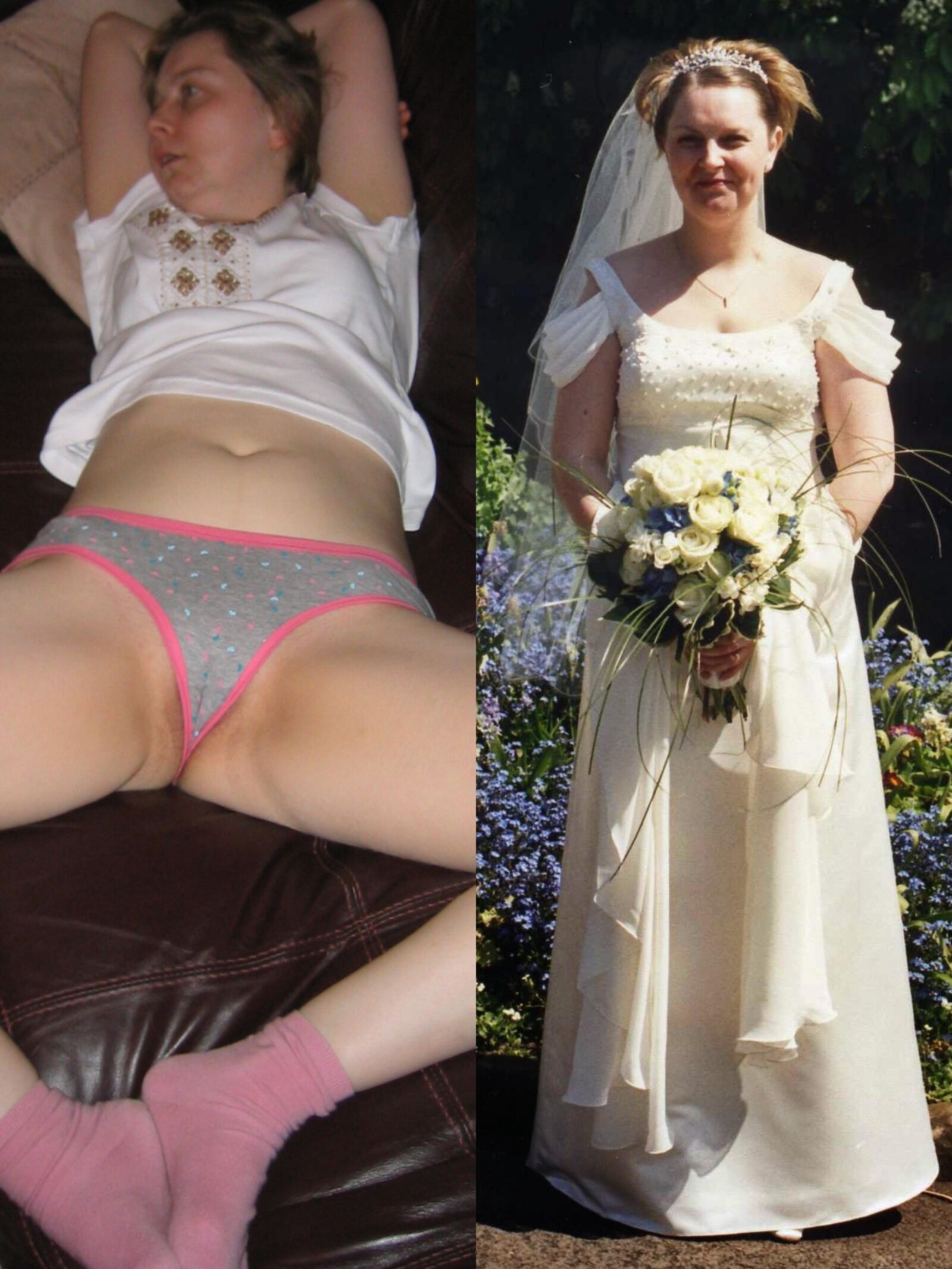 Modelo ganador de Fran Bronze con una puta de escoria casada expuesta.