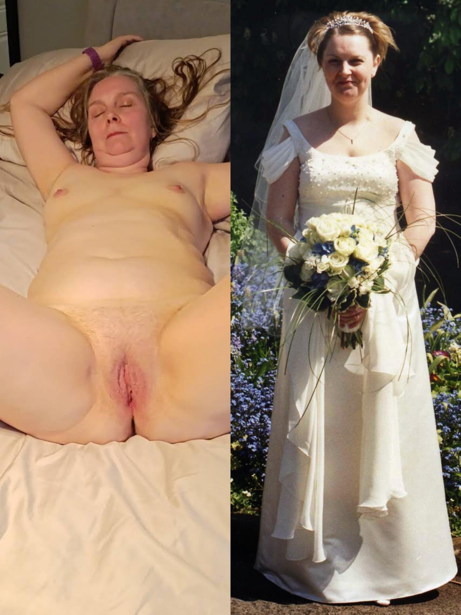 Modelo ganador de Fran Bronze con una puta de escoria casada expuesta.
