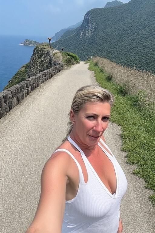 Verschiedene Frauen im Urlaub