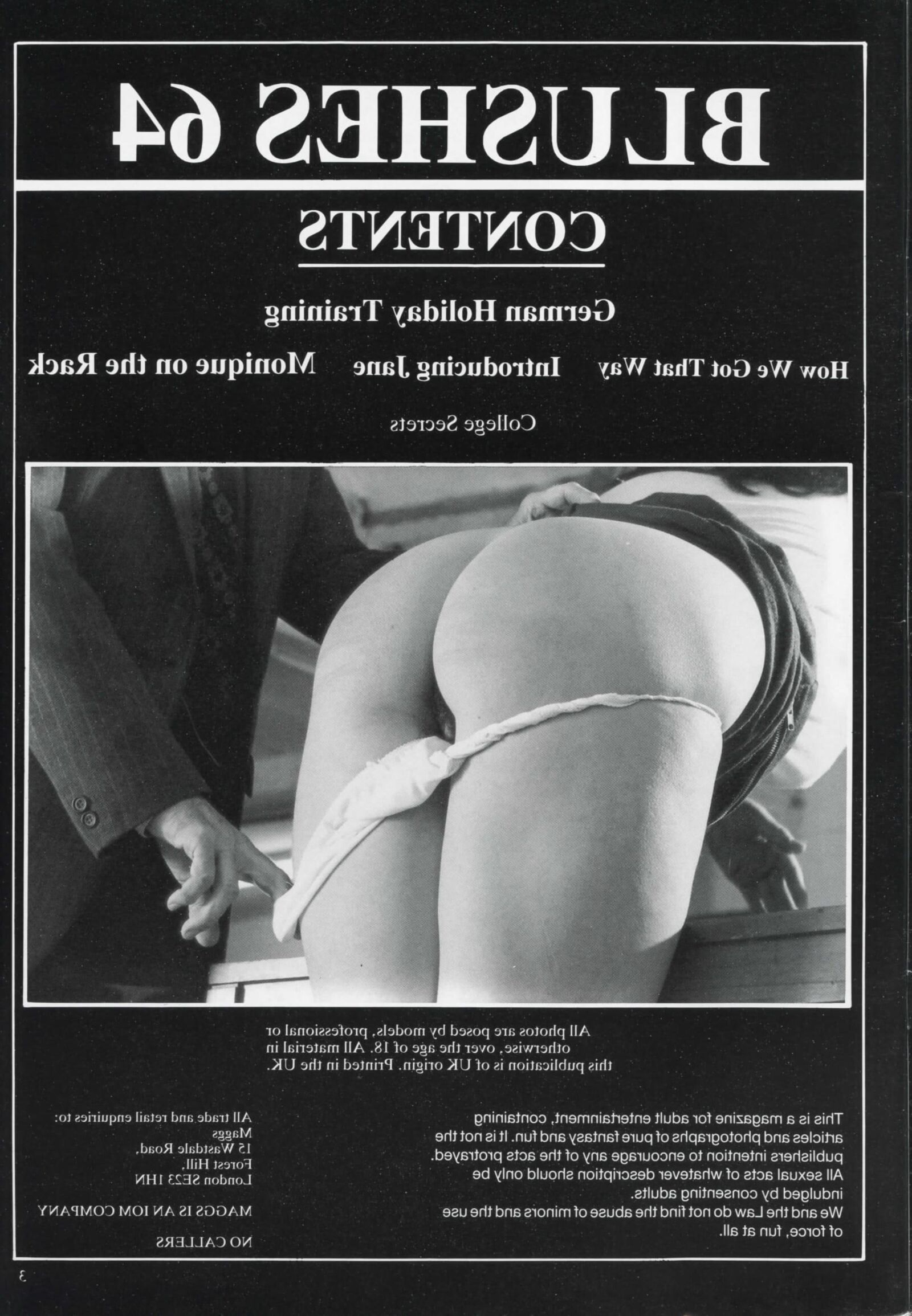 Retro Spanking Blushes Issue completo