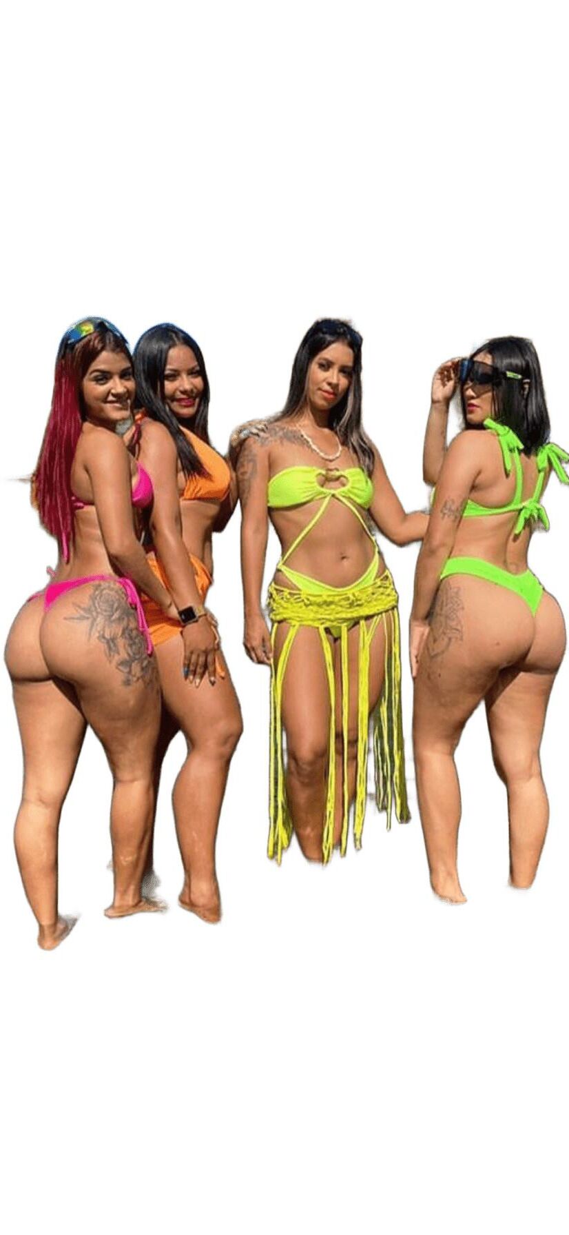 Adesivos de bunda grande e fofa e fofos
