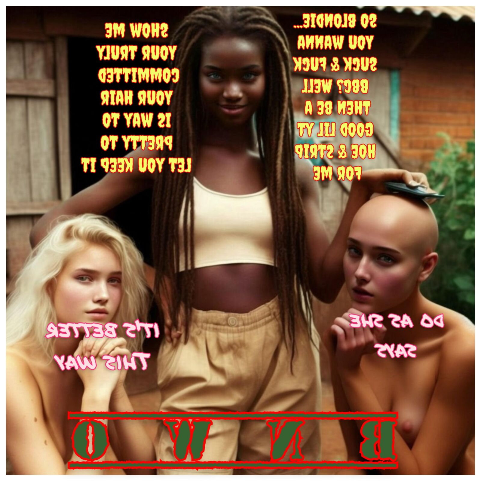 Lezdom interracial (agora você é sua garota)