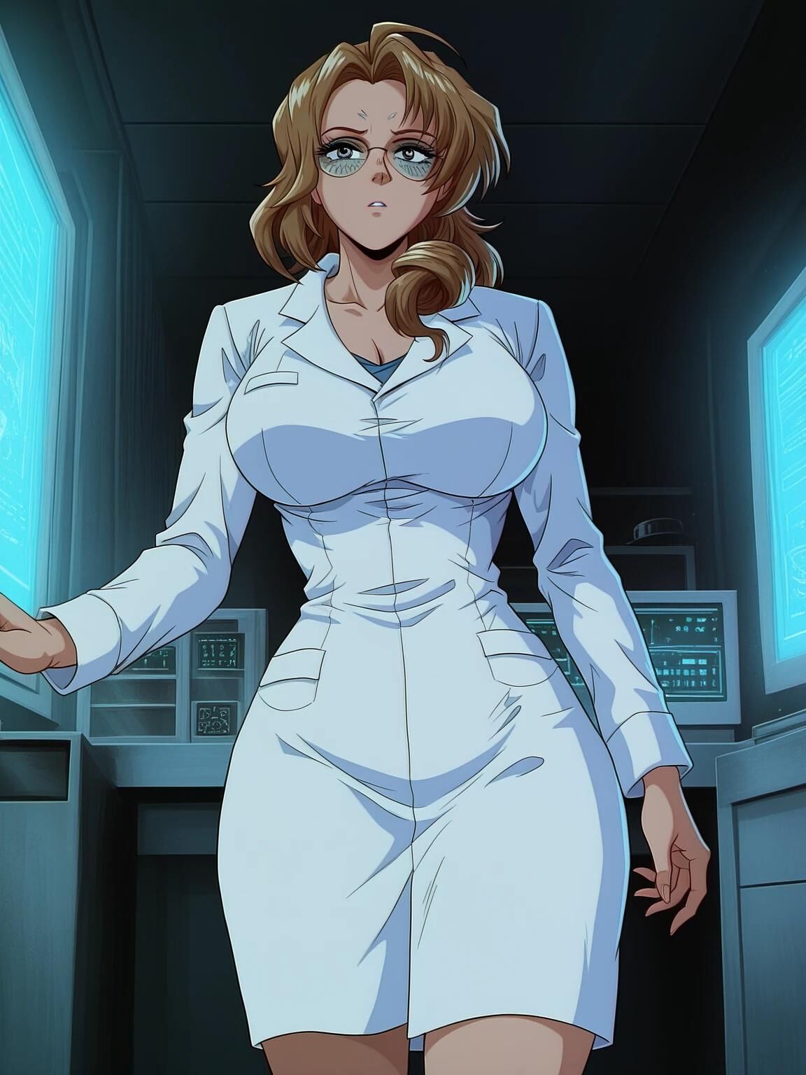 Miss Tsukubaa Scientist Mob aus Mission der Dunkelheit Hentai