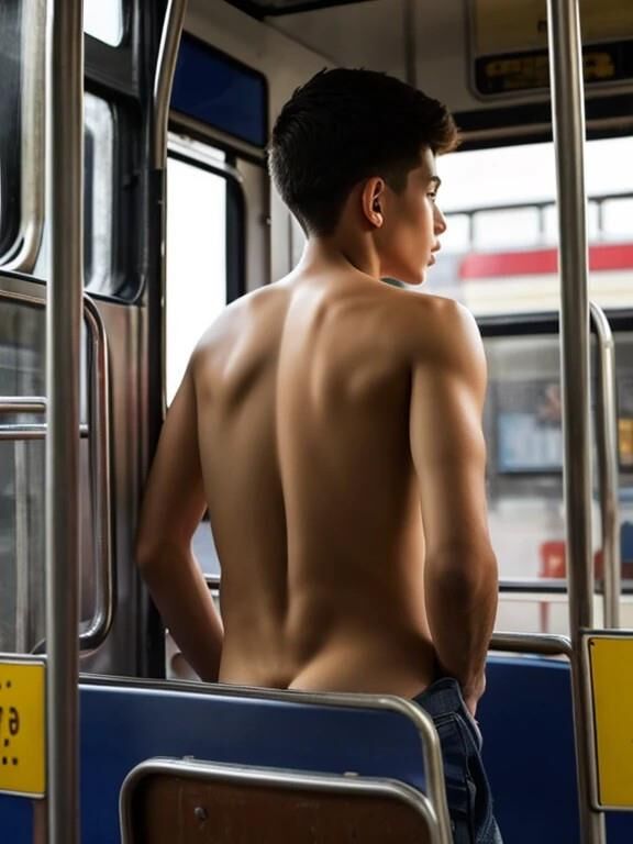 El niño en el autobús