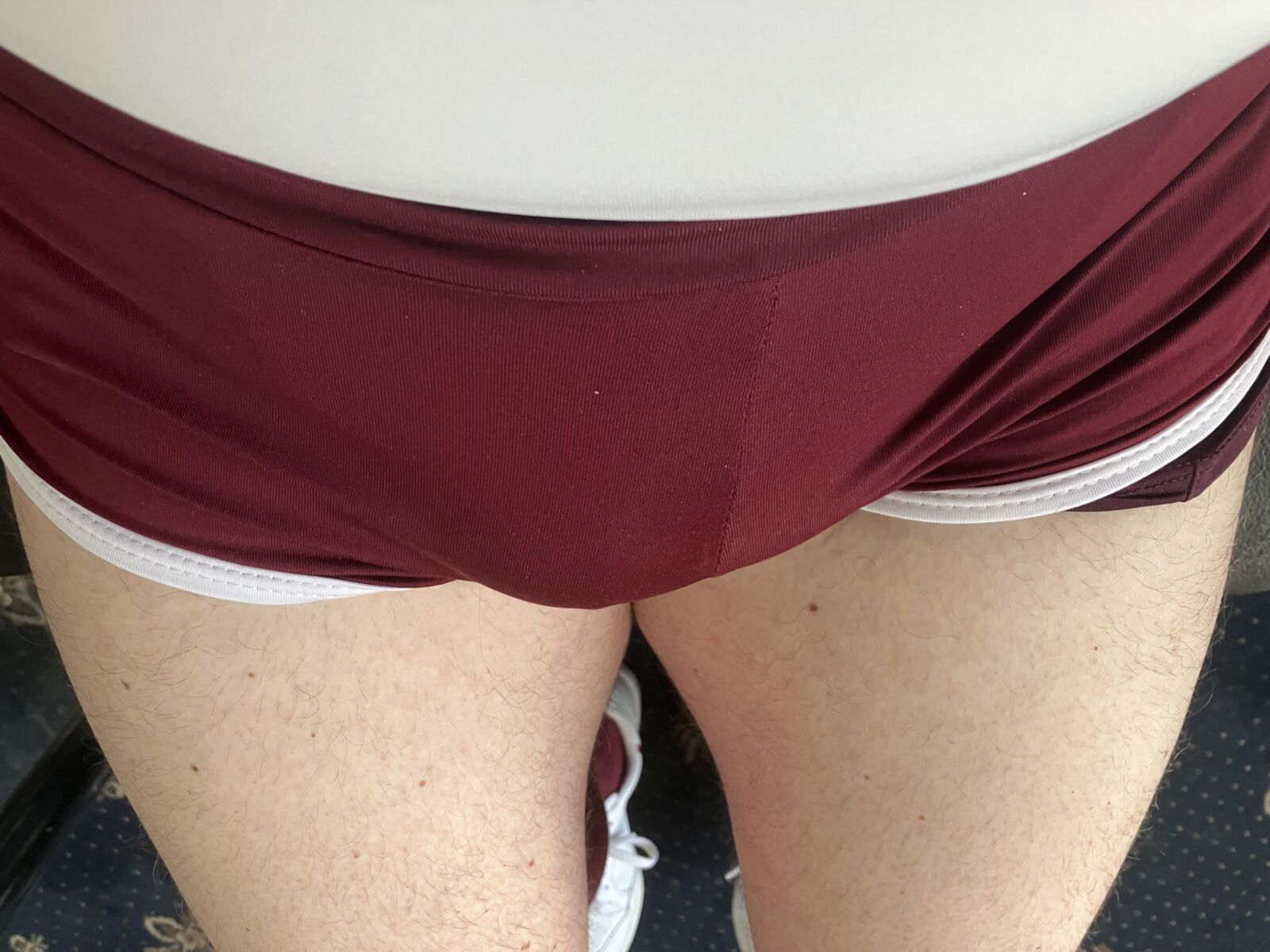 Pantalones cortos y bulto