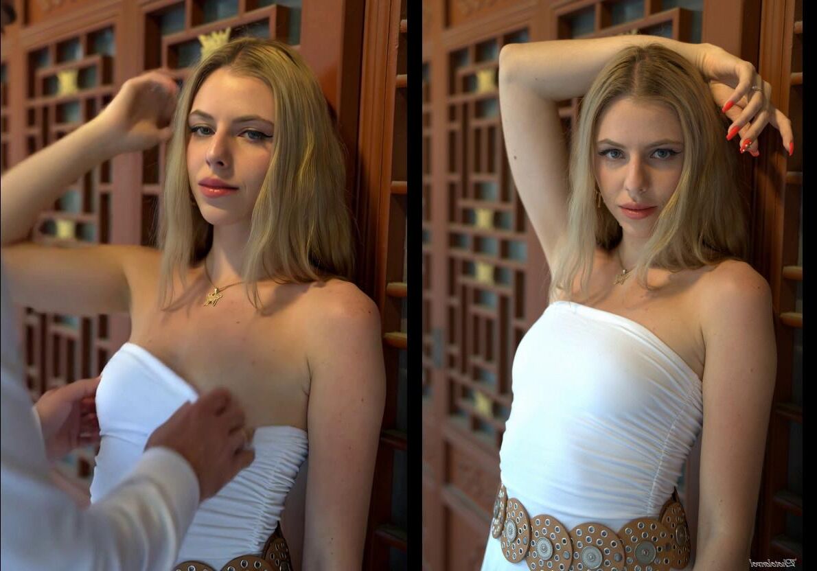Schöne blonde Titten