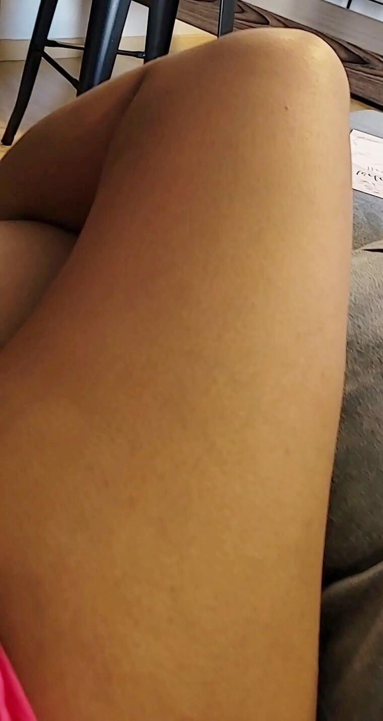 Candid shots Sexy Teacher showing off Hot Thick Thunder Thighs