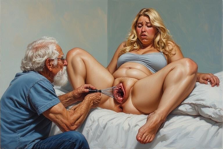 Explorando a vagina de uma vadia gordinha
