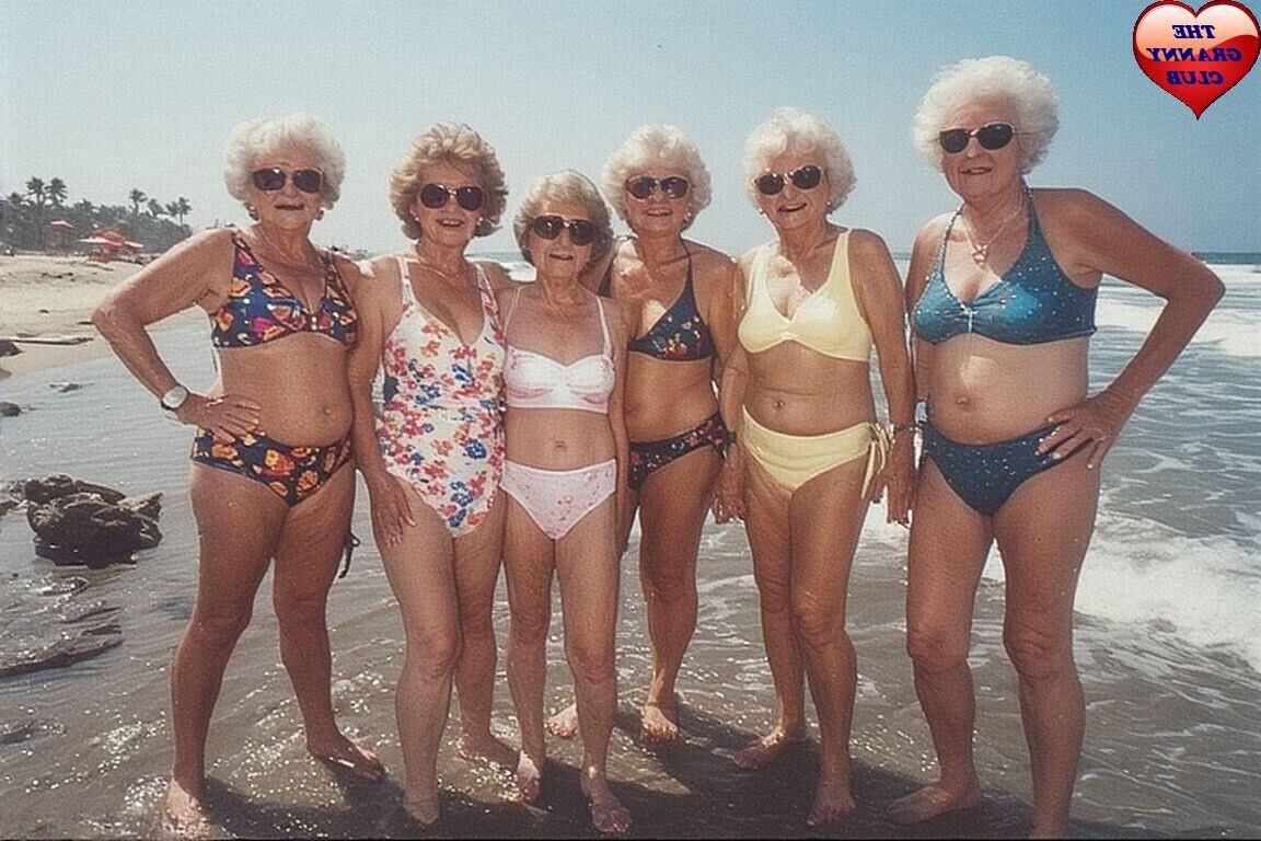 GRANNIES DAY OUT ON THE BEACH