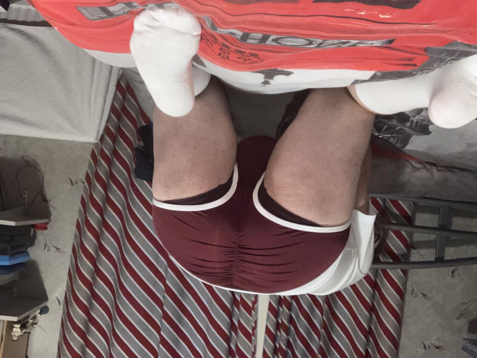 Pantalones cortos y bulto