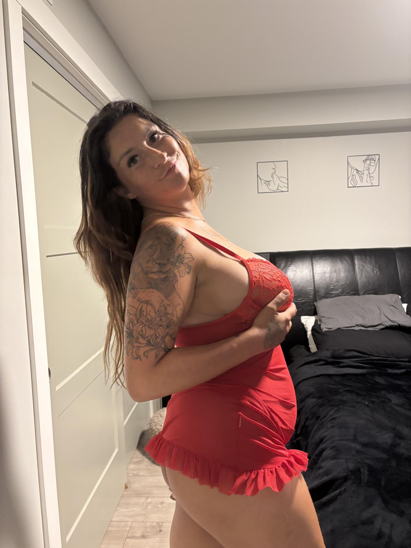 Grandes tetas caídas enormes areola aliado
