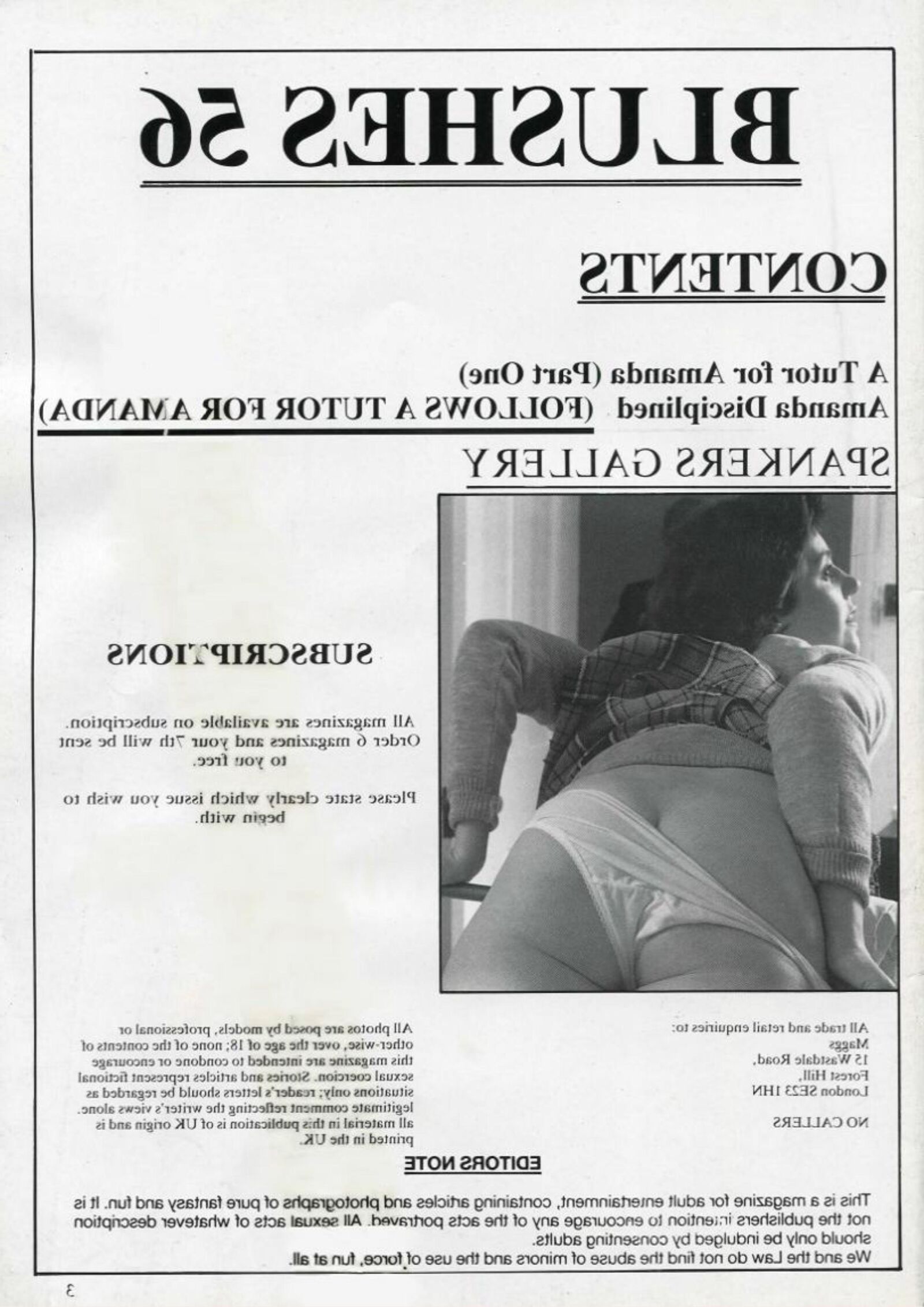 Retro Spanking Blushes Issue completo