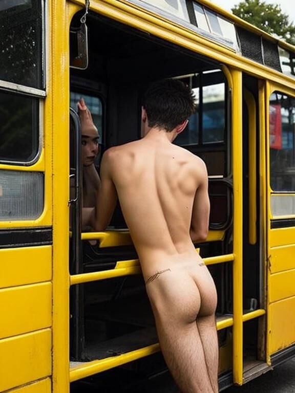 El niño en el autobús