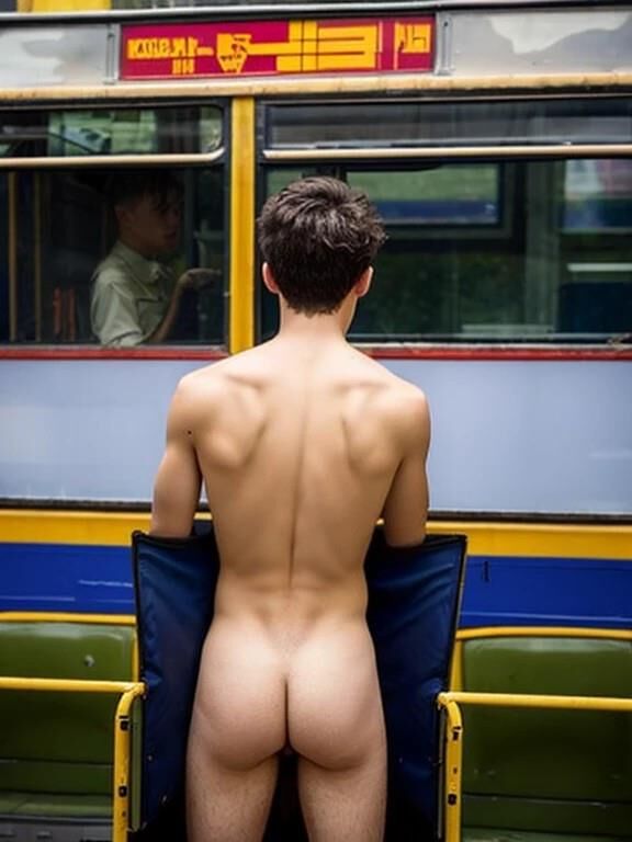 El niño en el autobús