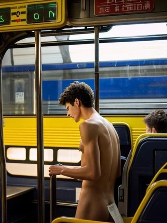 El niño en el autobús