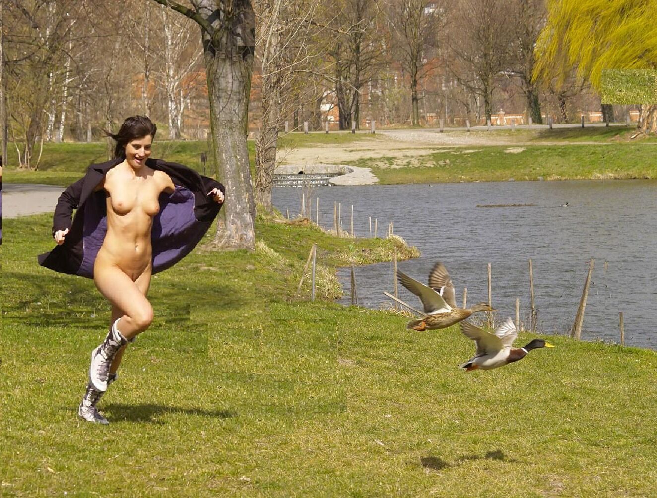 Damas corriendo