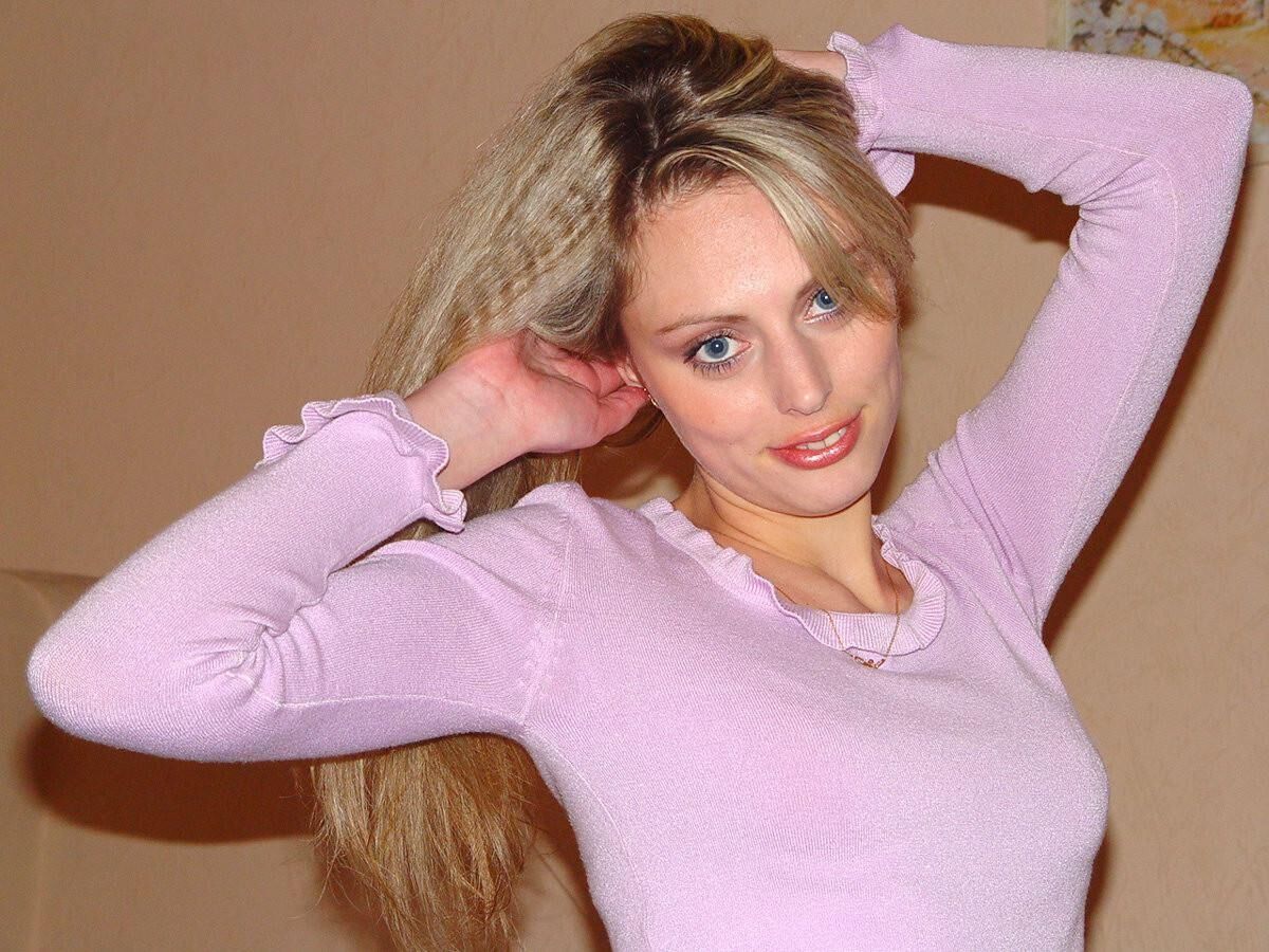 Sexy blondes Mädchen