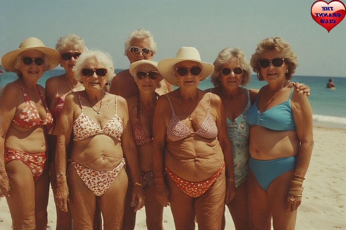 GRANNIES DAY OUT ON THE BEACH