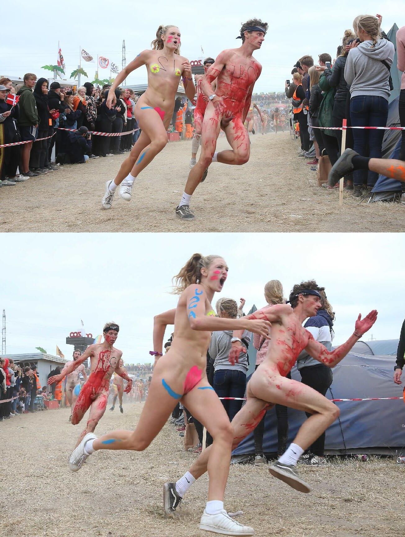 Damas corriendo
