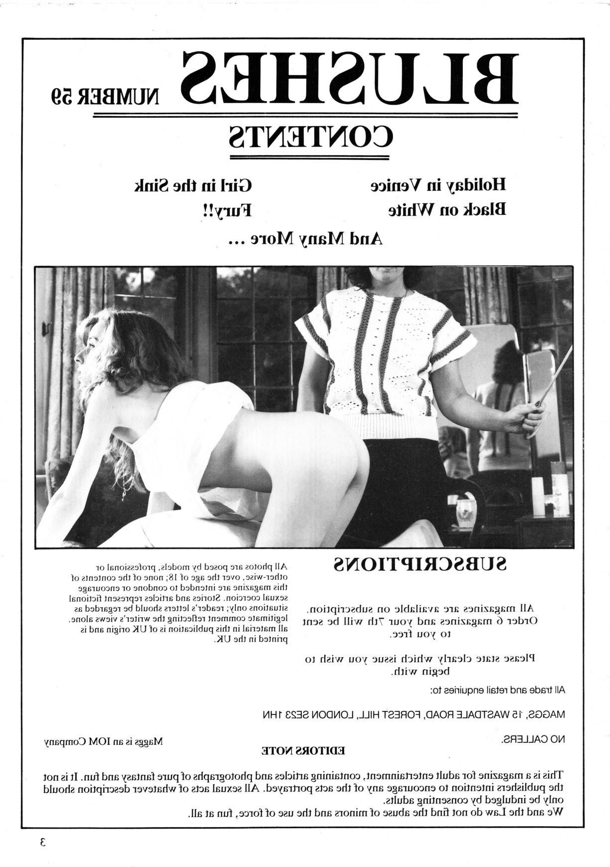 Retro Spanking Blushes Issue completo