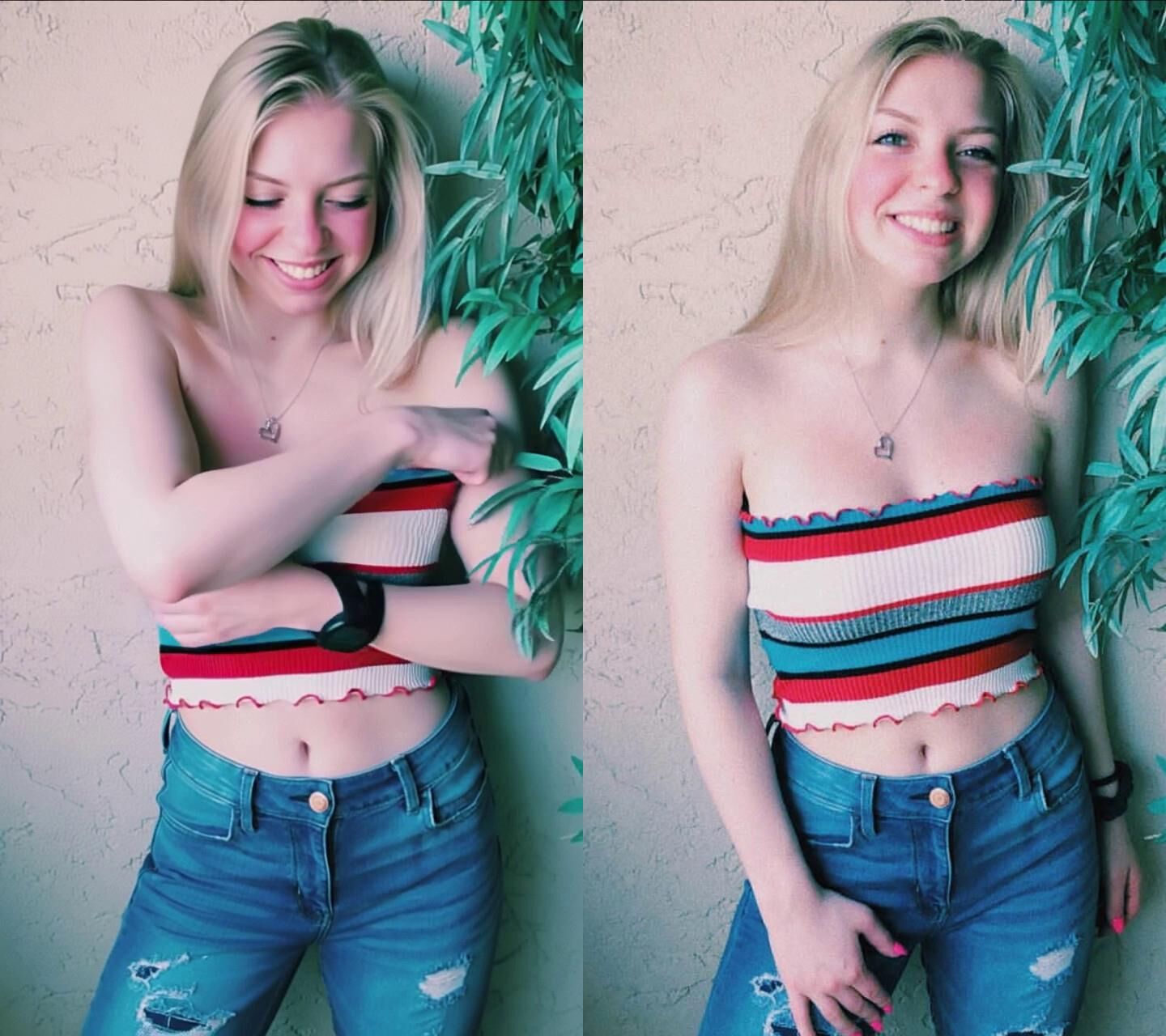 naughty blonde loves to show off
