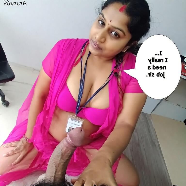 Desi indiana Slut de joelhos mantendo seu emprego