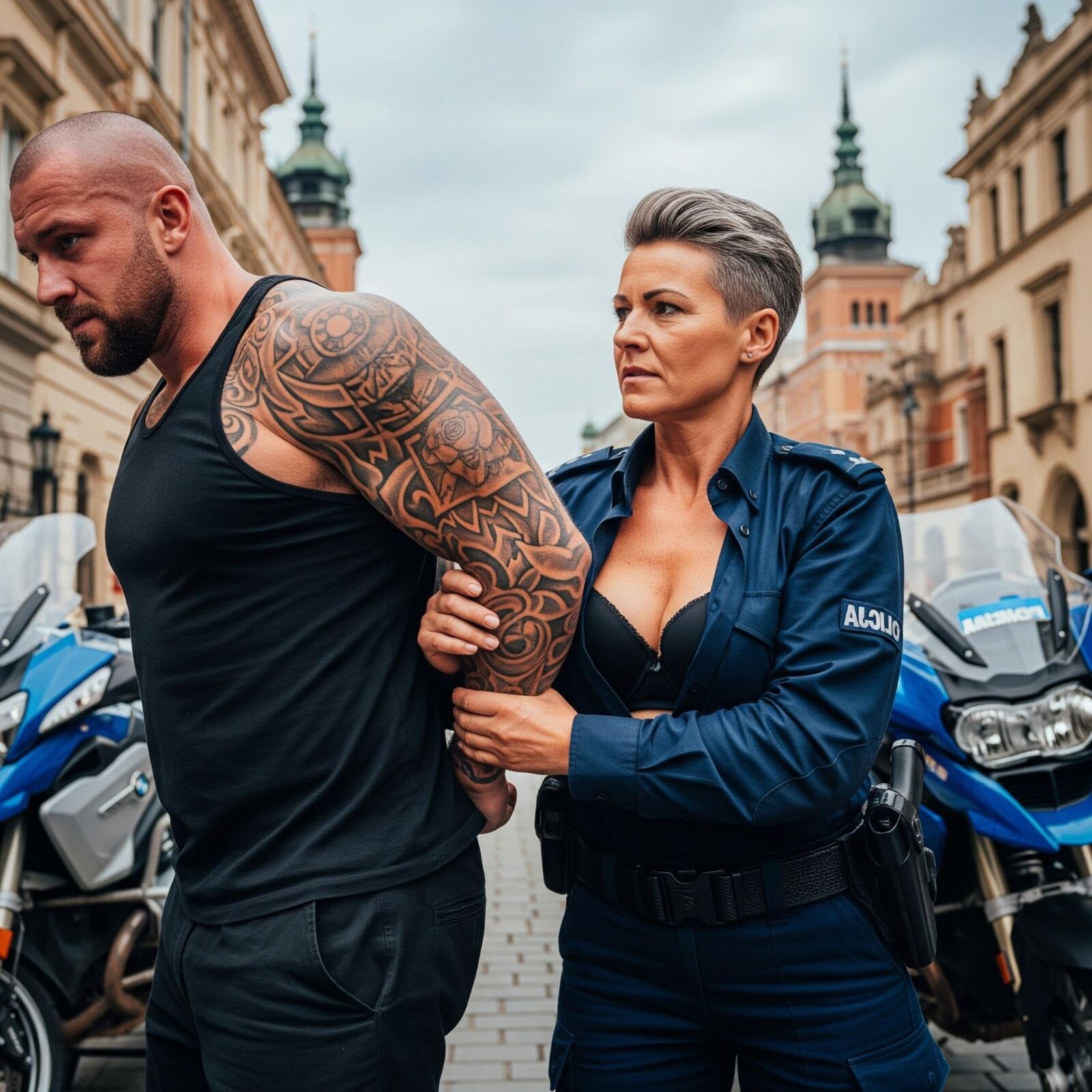 Flics de moto polonaises