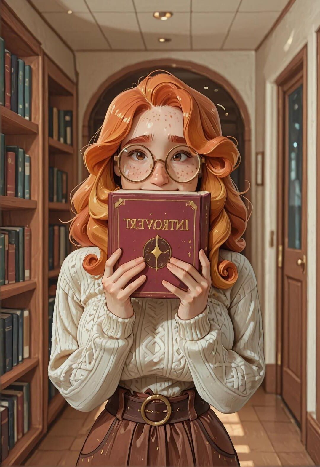 Горячая сексуальная нарисованная рыжая