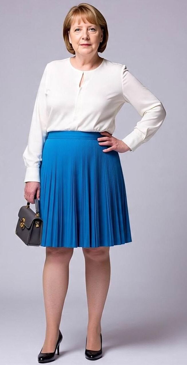 Angela Merkel sexy in Roöcken und Pumps ...