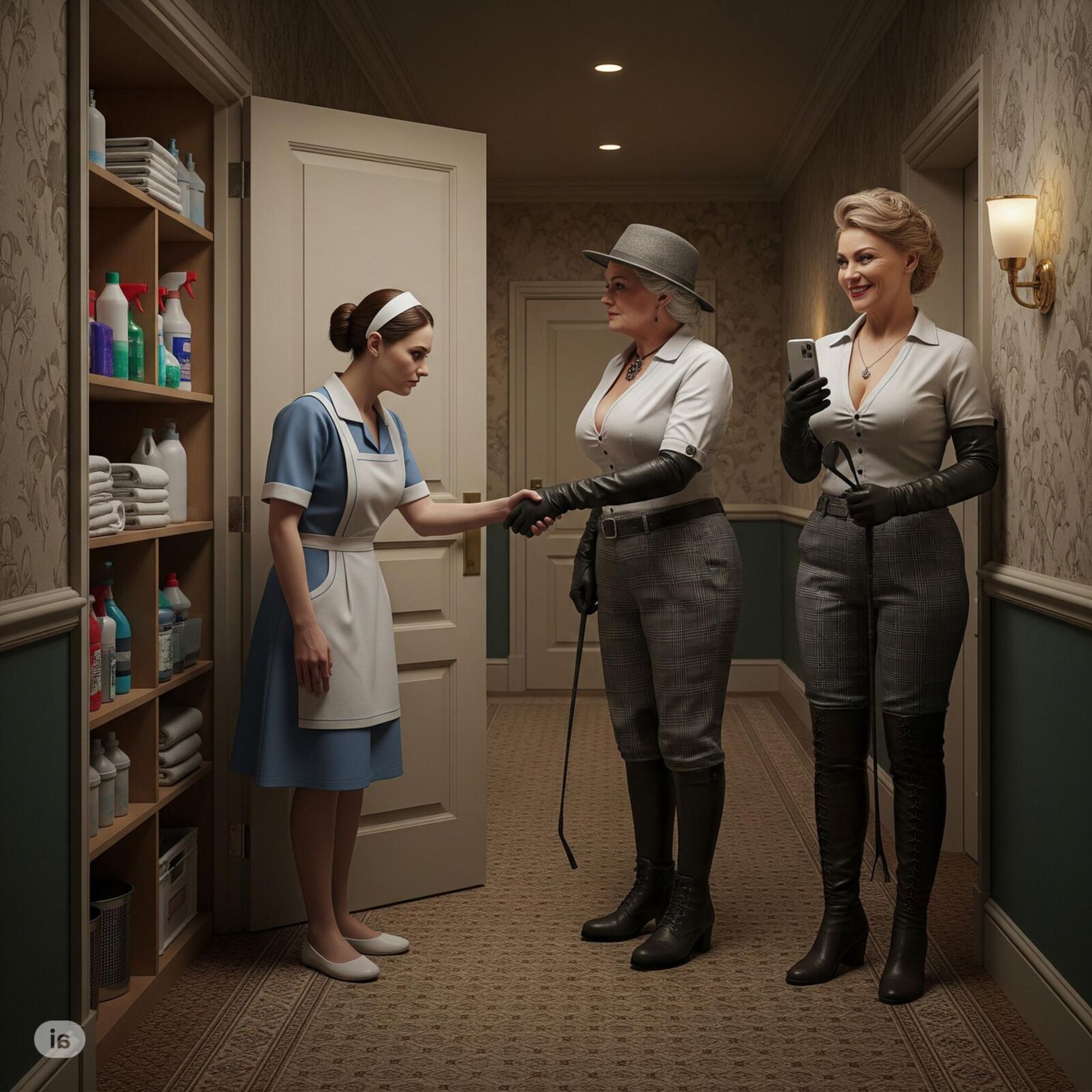 The first day at work (restored)