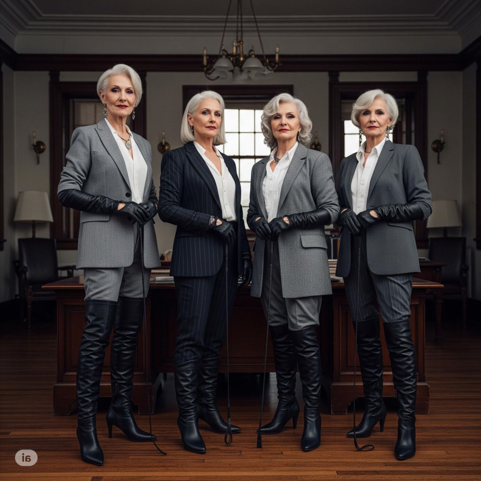 Ladies with a whip (restored)